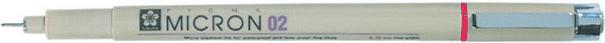 Produktbild Sakura Fineliner Pigma Micron 0,3mm XSDK0219 (Rot, 1 x)