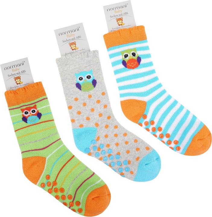 Image du produit Normani 3 paires de chaussettes pour enfants avec impression ABS (Lot de 3, 86/92)