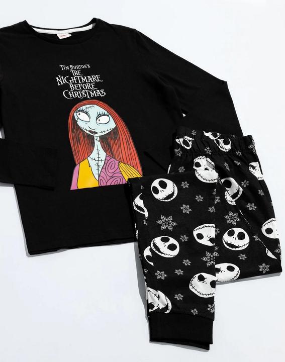 Actual product image Dick Smith Womens/Ladies Jack Skellington Long Pyjama Set (S)