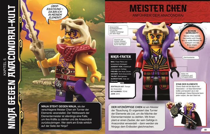 Produktbild LEGO Ninjago - Lexikon der Minifiguren (Deutsch, Simon Hugo, Claire Sipi, 2021)