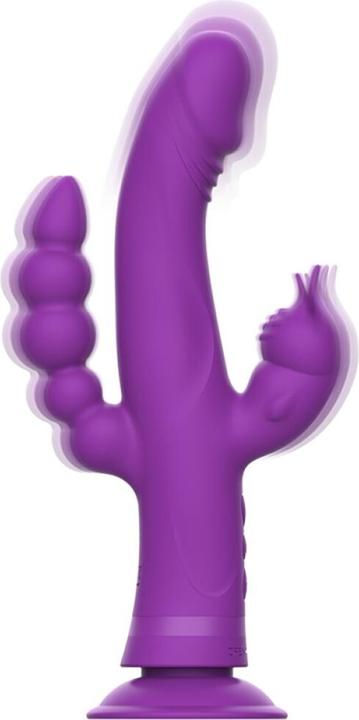 Immagine prodotto Intense Vibratore Casanova Rabbit In Silicone Triplo Motore Viola