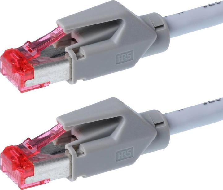 Produktbild Draka Patchkabel S/FTP PiMF CAT 6 EIA/TIA grau 0.3m (UTP, CAT6, 0.30 m)