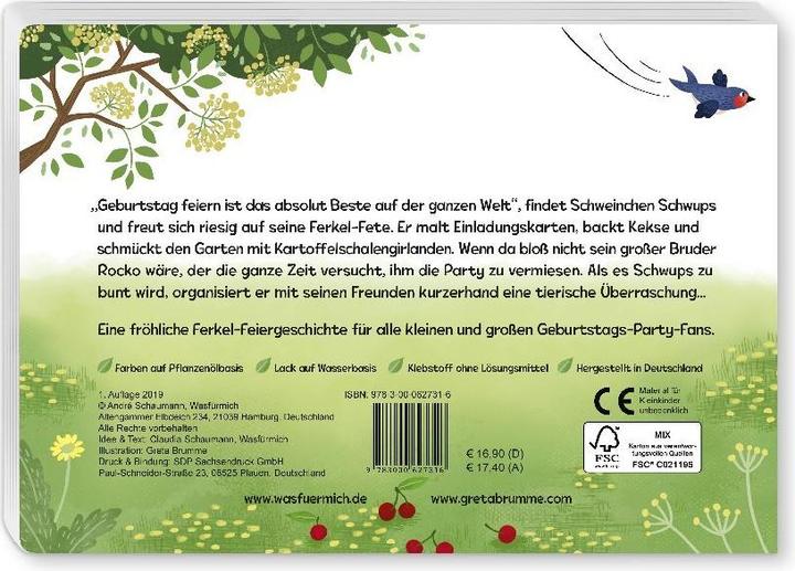 Image du produit Schwups feiert Geburtstag (Allemand, Claudia Schaumann, Greta Brumme, 2019)