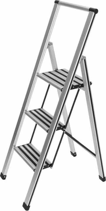 Actual product image Wenko Folding step silver 3 steps, H: 119.0 cm (Folding step, 44 cm)