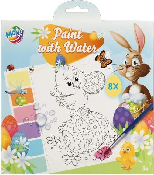Produktbild Grafix Aquarell-Set Ostern – 8 Blatt + Pinsel