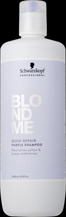 Schwarzkopf Professional BLONDME Bond Repair Lila Shampoo (1000 ml, Liquid shampoo)