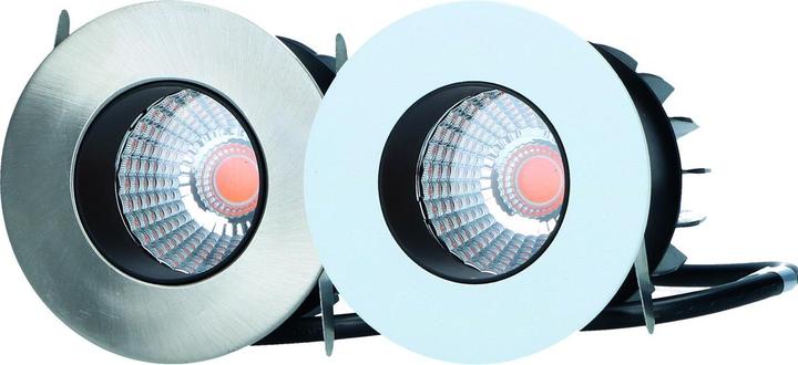 Image du produit Halemeier Set complet lampe encastrable LED Lugano optique acier (382 lm)