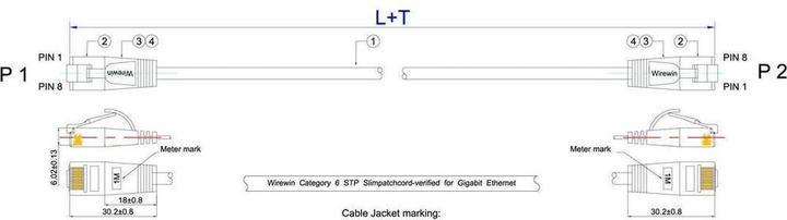 Image du produit Wirewin Câble de réseau (U/FTP, CAT6, 15 m)