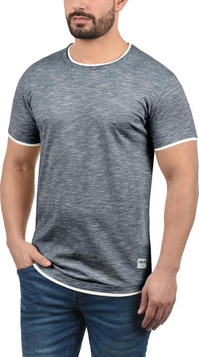 Immagine prodotto Solid Rigos T-Shirt A Maniche Corte Maglietta Da Uomo Con Girocollo In Cotone 100% (XL)