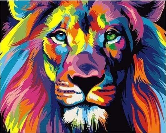 Actual product image Figured'Art Pop Art Lion