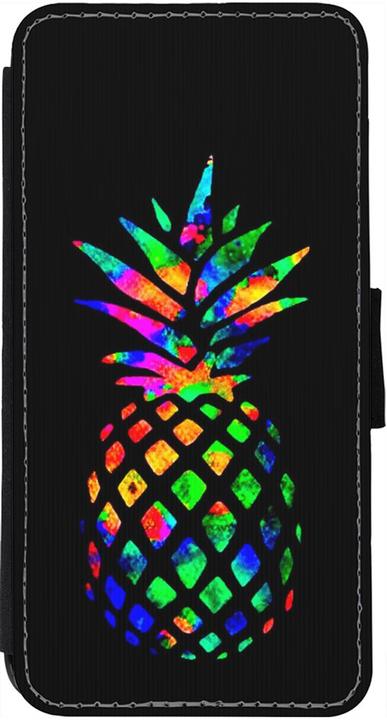 Image du produit PhoneLook Coque Wallet noir Ananas Multi-colors (Apple iPhone 12)