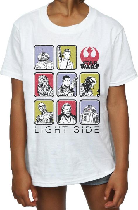 Actual product image Star Wars Girls The Last Jedi Multi Character Cotton T-Shirt (128)