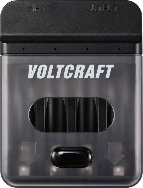 Produktbild Voltcraft VC-BC4-PB1 2in1 Ladegerät & Powerbank (1 Stk., Ladegerät inkl. Akku)