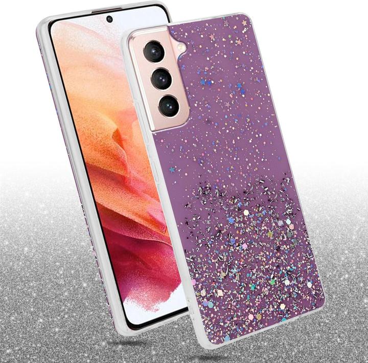 Actual product image Cadorabo TPU cover sparkling glitter (Samsung Galaxy S21 5G)