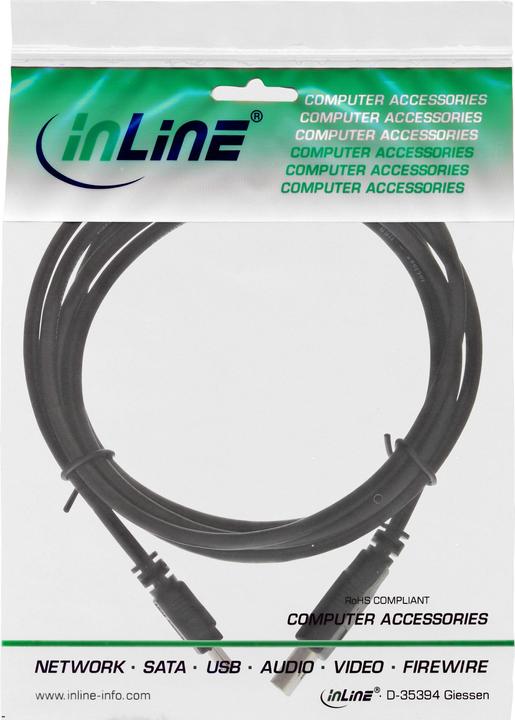 Produktbild InLine USB A — Mini USB B (5 m, USB 2.0)
