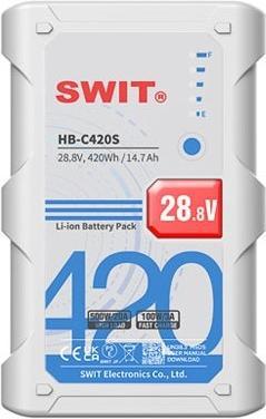 Swit HB-C420S | 420Wh 500W Super-High-load 28V Battery, V-Mount, also ideal for long term use or hig (1 pcs.)