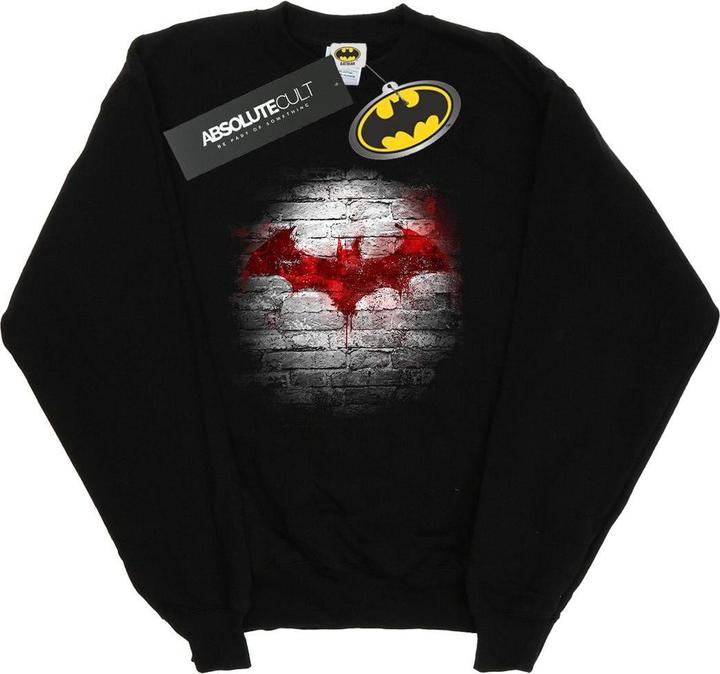 Batman Logo Wand Baumwolle Sweatshirt