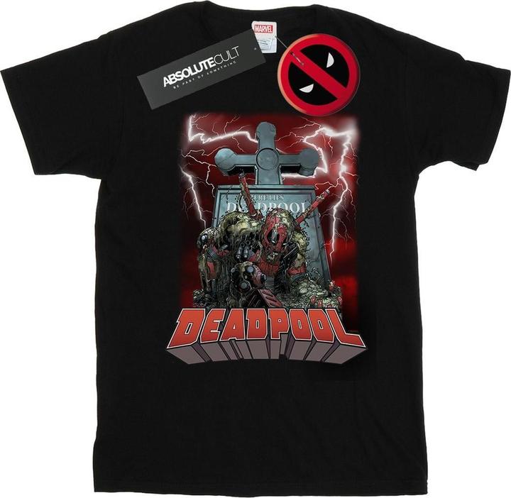 Actual product image Mens Deadpool Grave T-Shirt (XL)