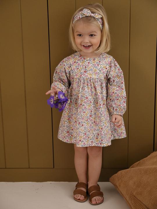 Actual product image Vertbaudet Mädchen Baby-Set mit Blumen: Kleid & Haarband (62)