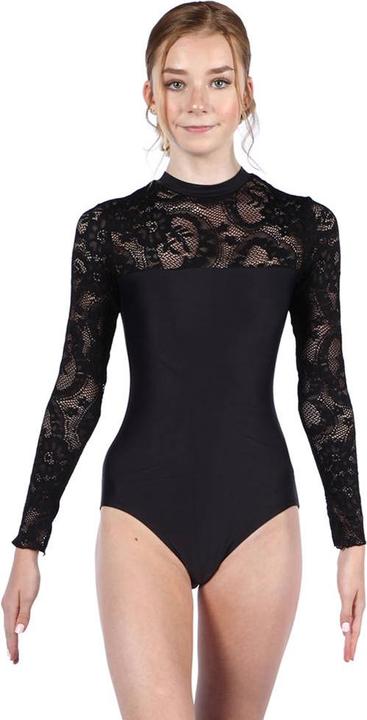 Sansha Langarm Tanzbody mit Spitzen