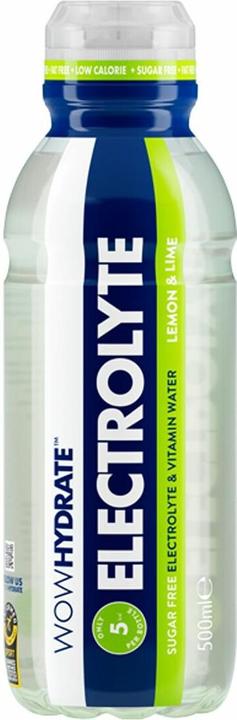 Immagine prodotto Wow Hydrate Acqua elettrolitica (12 x 500ml) (Limone, 12 x)