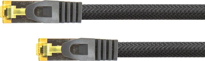 Produktbild Python ® Series RJ45 Patchkabel mitCat.7 Rohkabel, Rastnasenschutz (RNS®) und Nylongeflecht, S/FTP, PiMF, h (S/FTP, CAT6a, 2 m)