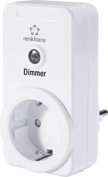 Actual product image Renkforce RS2W Radio phase angle dimmer Intermediate plug 1-channel Switching capacity (max.) 300 W Range max.