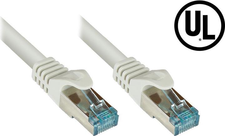 Actual product image Good Connections RNS® patch cable Cat.6A, with measuring protocol + serial no., S/FTP, PiMF, halogen-free (LSZH) (S/FTP, CAT6a, 3 m)