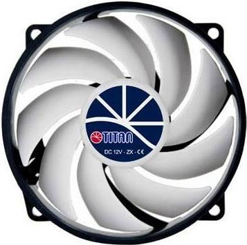 Produktbild Titan Lüfter Kukri Fan, 95 x 95 x 25 mm, mit PWM-Tachosignal, Flüssigkeits-Gleitlager 12 V DC, 13,57 bis z (95 mm, 1 x)