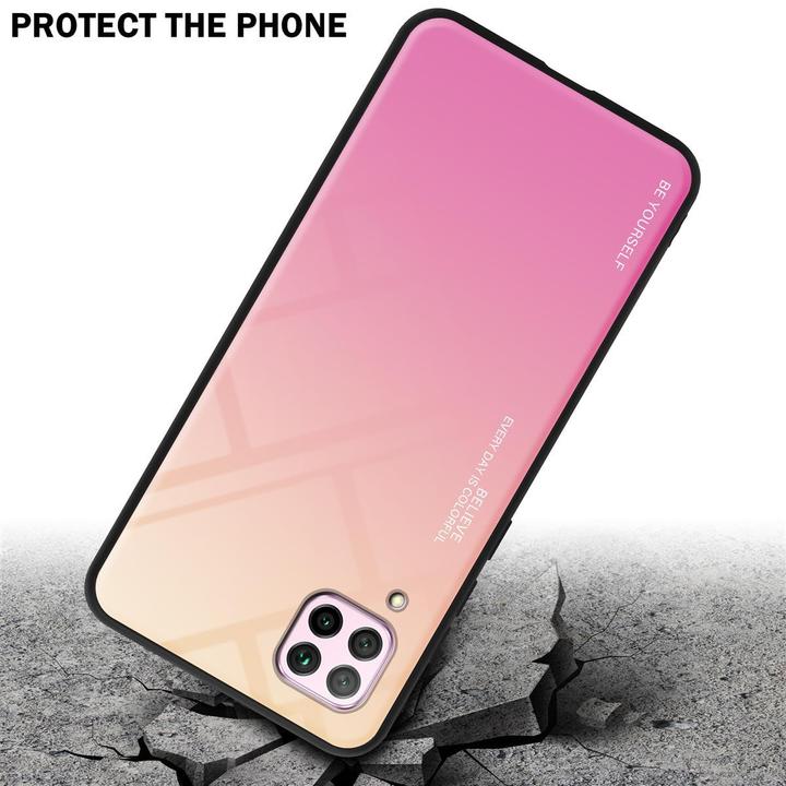 Produktbild Cadorabo TPU 2 Farben Glas Cover (Huawei Nova 7i, Huawei P40 Lite)
