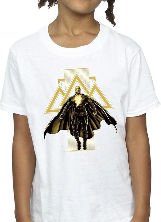 Immagine prodotto Black Adam Rising Golden Symbols Maglietta Ragazze (140, 146)