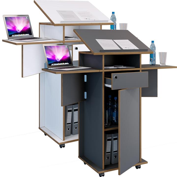 Image du produit VCM Holz Stehpult Rednerpult Rollen Salia T