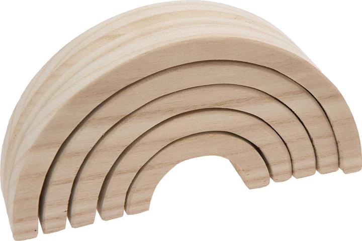 Image du produit Rico Design Arc-en-ciel en bois, 5 pièces, bois de pin (18 x 9 x 5 cm)