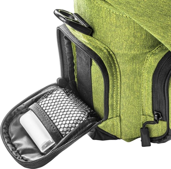 Produktbild mantona Premium Kameratasche grün (Kamera Schultertasche)