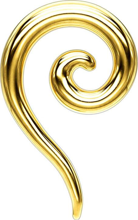 Immagine prodotto Star Piercing Spirale ad espansione conica placcata in oro (Acciaio chirurgico 316L, senza ottone)