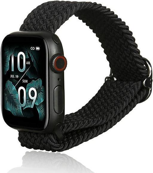Beline pasek Apple Watch Textile 42444549mm czarny black (42 mm, 44 mm, 45 mm, 49 mm, Fabric)