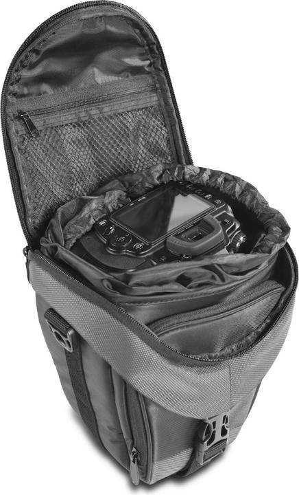 Produktbild mantona Premium Colttasche schwarz / grau (Kamera Schultertasche, Kamera Bereitschaftstasche, 5.84 l)