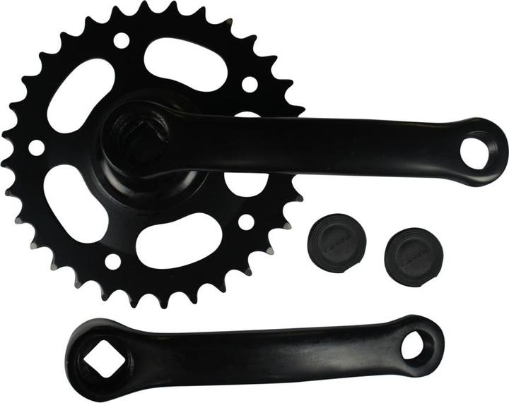 Produktbild Mustang Velo Kettenradgarnitur 32Z. 127mm Stahl schwarz ohne Kettenschutz (127 mm)