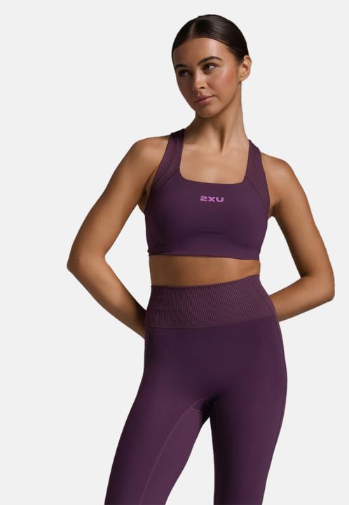 Actual product image 2XU Robbed Longline Low Impact Bra (M)