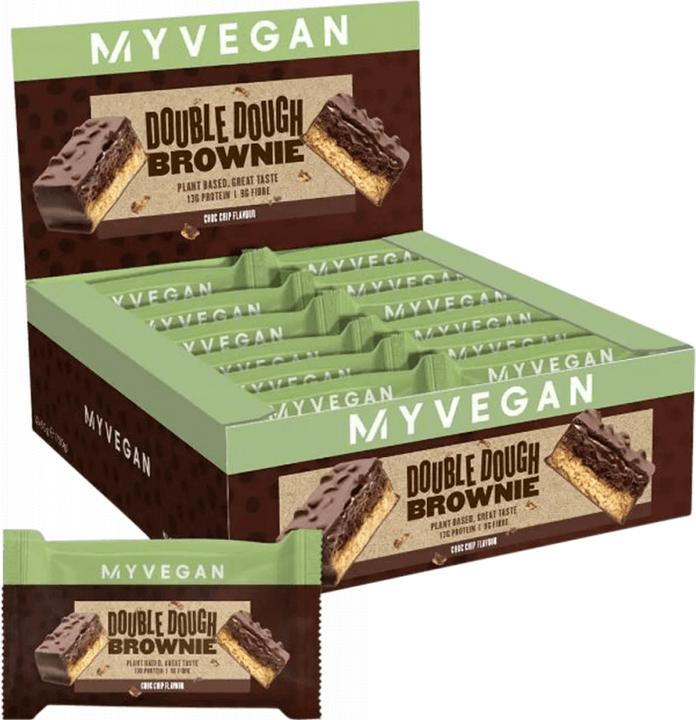 Image du produit MyProtein My Protein vegan Double Dough Brownie (12 x 60G) (Pépites de chocolat, 12 pcs, 720 g)