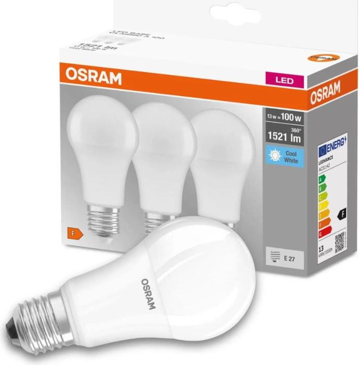 Actual product image Osram Led Base Classic A (E27, 14 W, 1521 lm, 3 x, F)