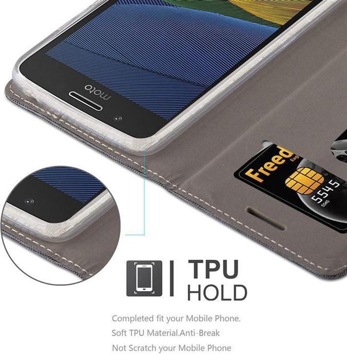 Actual product image Cadorabo Book Jeans Optics Cover (Motorola Moto G5 Plus)