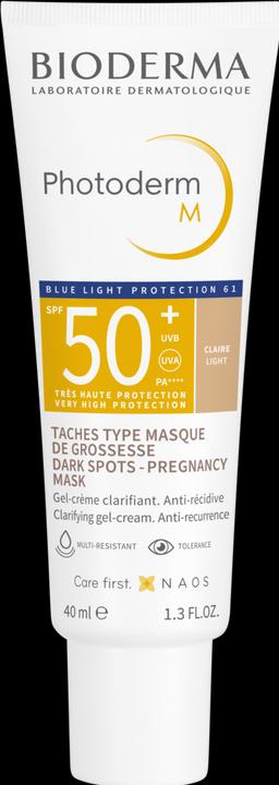 Image du produit Bioderma Photoderm M SPF50+ claire (Crème solaire visage, SPF 50, 40 ml, 66 g)