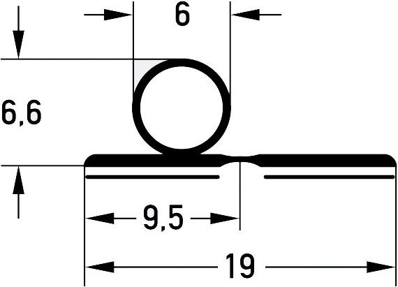 Produktbild Deventer Dichtungsprofile S 9100-10 K