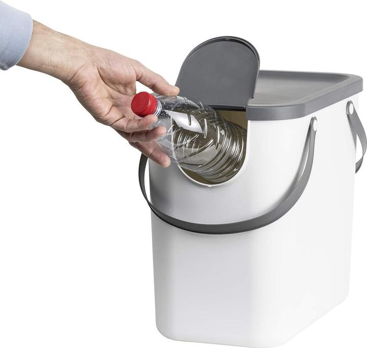Produktbild Rotho Mülleimer ALBULINO, 25L, weiss sp. (25 l)