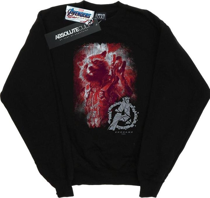 Avengers Endgame Rocket gebürstet Baumwolle Sweatshirt