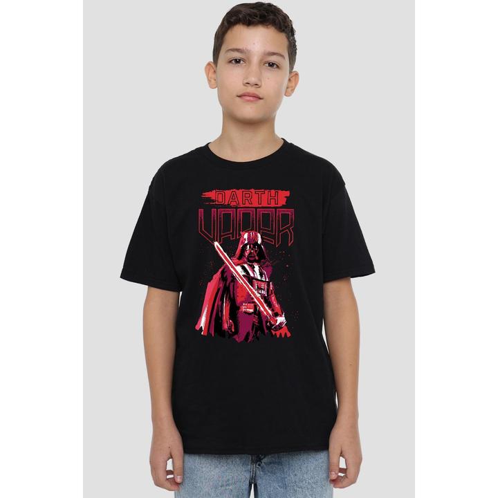 Actual product image Star Wars Childrens/Kids Darth Vader Painted T-Shirt (104)