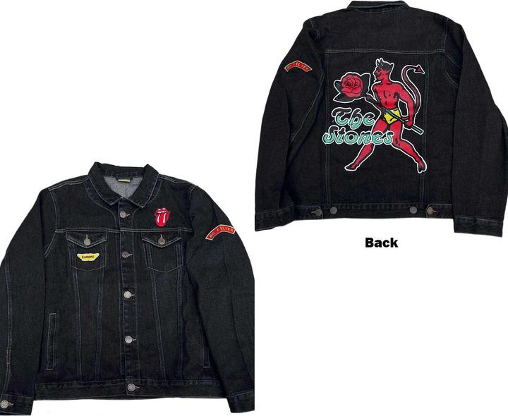Immagine prodotto The Rolling Stones Giacca di jeans con stampa posteriore Sympathy Unisex Adulti (XL)