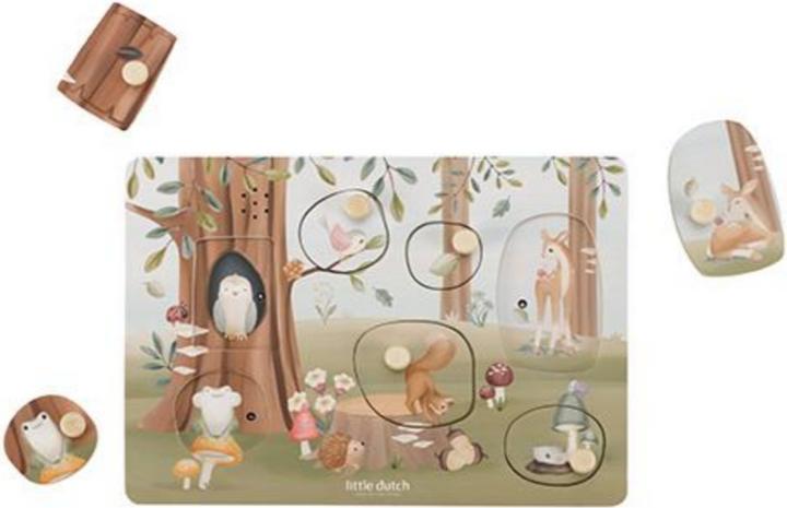 Actual product image Little Dutch Sound Greif-Puzzle Forest Friends