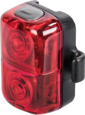 Actual product image Topeak TAILLUX 30 USB tail light, red / red 30 lumens, 2 red LEDs, 3 mode (30 lm)